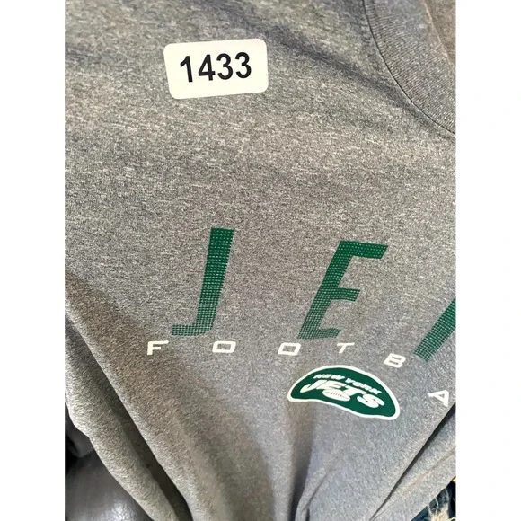 Ultra Game NFL New York Jets Football Team Shirt Mens Medium Heather Gray Logo - Picture 8 of 8